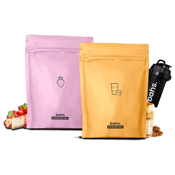 Bahs Proteinli Öğün Tozu - 1 Strawberry Cake 1 Caramel Latte - 1 Shaker - Görsel 2