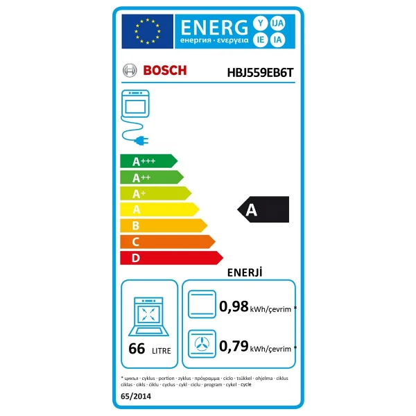Bosch Hbj559eb6t Siyah Ankastre Fırın - Görsel 4