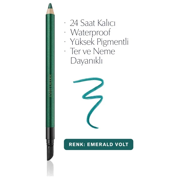 Estee Lauder Double Wear Stay In Place 08 Emerald Volt Göz Kalemi - Görsel 4