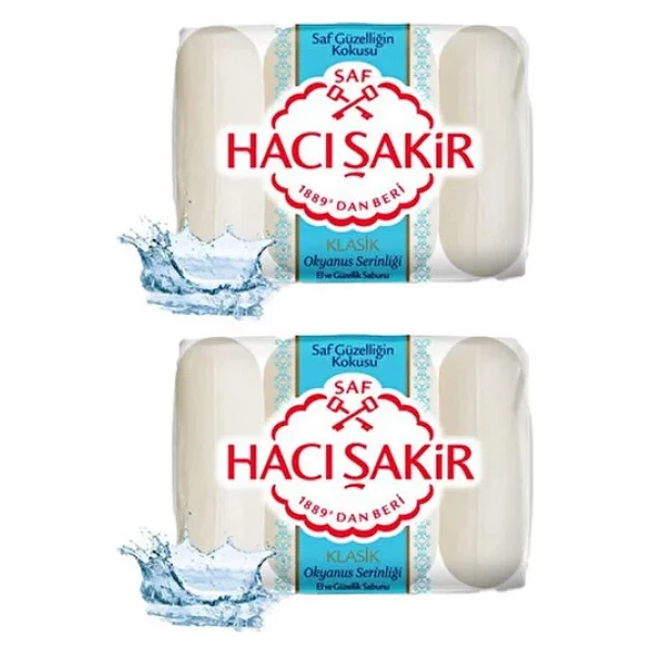 Hacı Şakir Klasik Okyanus Serinliği 4x70 Gr 4 Adet El Ve Güzellik Sabunu - Görsel 2