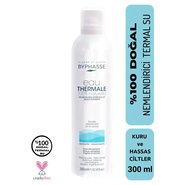 Byphasse Termal Water %100 Doğal Nemlendirici Termal Su 300ml - Görsel 4