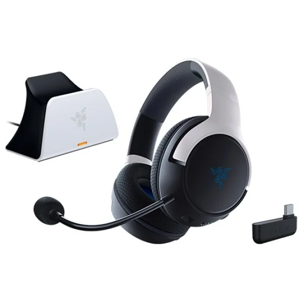 Razer Legendary Bundle RZ82-03980100-B3M1 Kaira Kablosuz Kulaklık ve PS5 Dualsense Şarj İstasyonu - Görsel 8