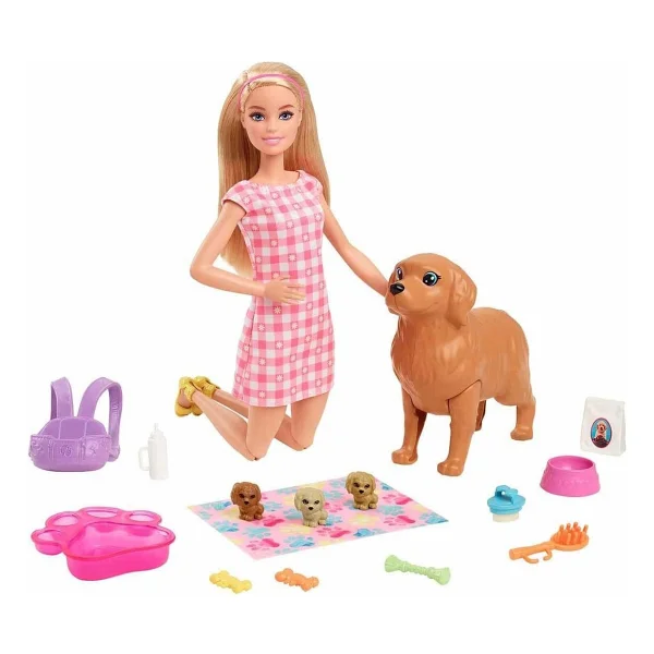 Barbie Ve Yeni Doğan Köpekler Oyun Seti Hck75 - Görsel 9