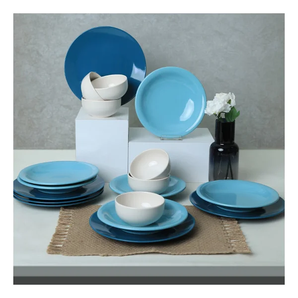 Keramika Blue Mix 18 Parça 6 Kişilik Yemek Takımı - Görsel 9