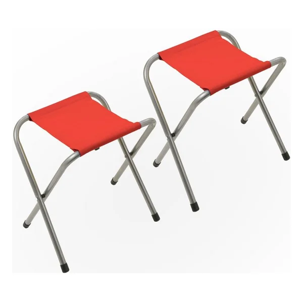 Exent Katlanır Balıkçı Taburesi, Kamp Taburesi, Piknik Taburesi, Kamp Sandalyesi-Kırmızı-Xx2 Adetxx - Görsel 5