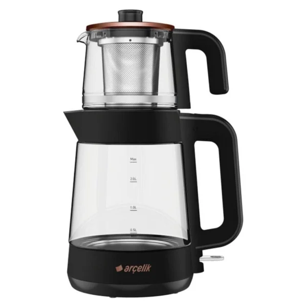 Arçelik Cm 6964 S Resital Siyah 1900 W Cam Çay Makinesi - Görsel 2