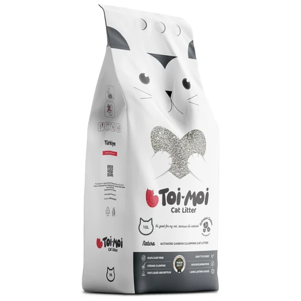 Toi Moi Aktif Karbonlu 10 kg Bentonit Kedi Kumu - Görsel 8
