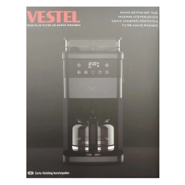 Vestel Taze Plus Öğütücülü Filtre Kahve Makinesi - Görsel 2