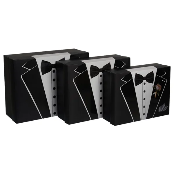 Packanya Damat Bohçası-Damat Kutusu-Çeyiz Kutusu-Hediye Seti-Hediye Kutusu 3'lü- 1 Adet - Görsel 2