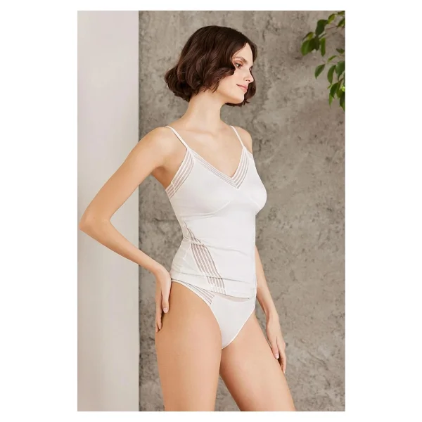 Pierre Cardin 379 Kadın Ip Askılı Atlet Külot Takım-Siyah - Görsel 5