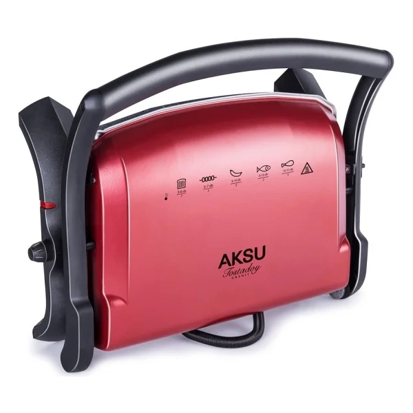 Aksu T28-E Tostadoy Granit Kırmızı 1800 W Tost Makinesi - Görsel 2