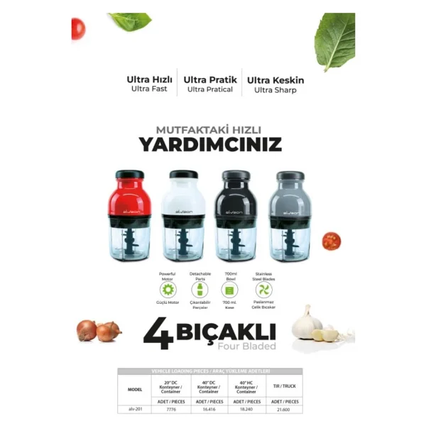 Alveon Alv-201 Kapsül Beyaz 550 W Rondo - Görsel 3