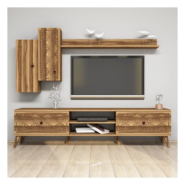 Variant Class TV Ünitesi Ceviz-Krem - Görsel 2