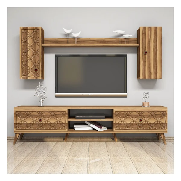 Variant Class TV Ünitesi Ceviz-Krem - Görsel 3