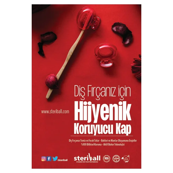 Steriball Diş Fırçası Koruma Kabı Turuncu - Görsel 2