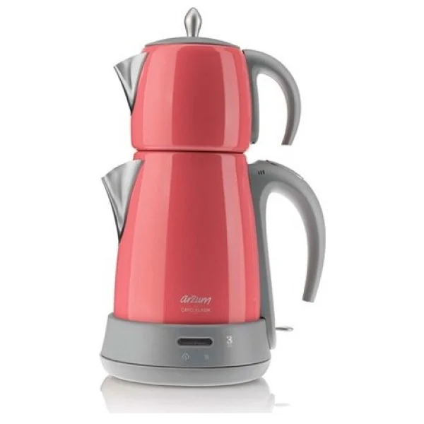 Arzum AR3019 Çaycı Klasik Mercan 1650 W Çelik Çay Makinesi