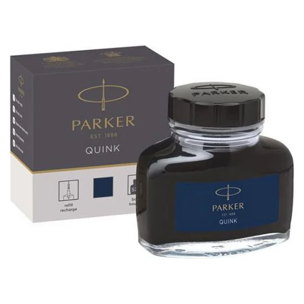 Parker Quink Şişe Mürekkep Mavi-Siyah 1950378 - Görsel 2