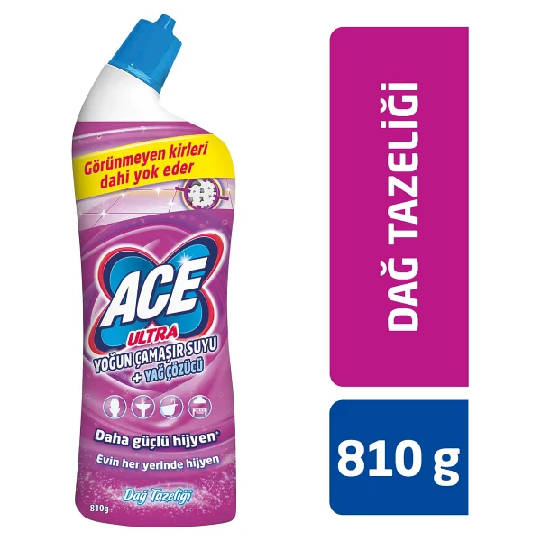 Ace Ultra Power Jel Dağ Ferahlığı Çamaşır Suyu 750 Ml - Görsel 6