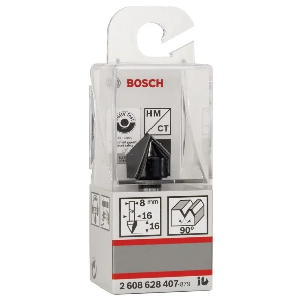 Bosch Standard W V-Kanal Freze 8x16x45 Mm - Görsel 2