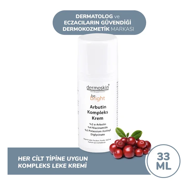 Dermoskin Be Bright Arbutin Kompleks Krem 33 Ml - Görsel 8