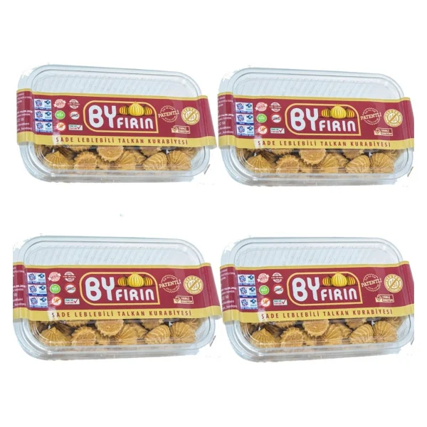 By Fırın Talkan Glutensiz Leblebi Tozu Kurabiyesi - 200 Gr - 4 Paket - 800 Gr - Görsel 6