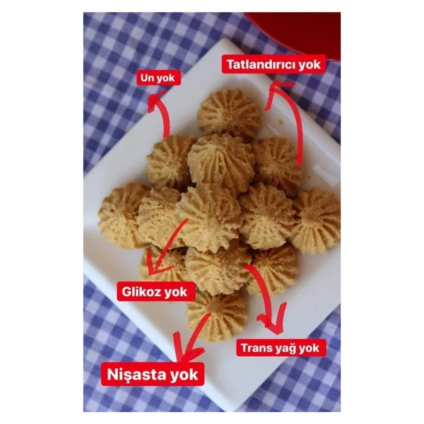 By Fırın Talkan Glutensiz Leblebi Tozu Kurabiyesi - 200 Gr - 4 Paket - 800 Gr - Görsel 4