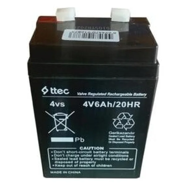 Ttec 4v 6ah Bakımsız Kuru Akü Işıldak Fener Akü - Görsel 10
