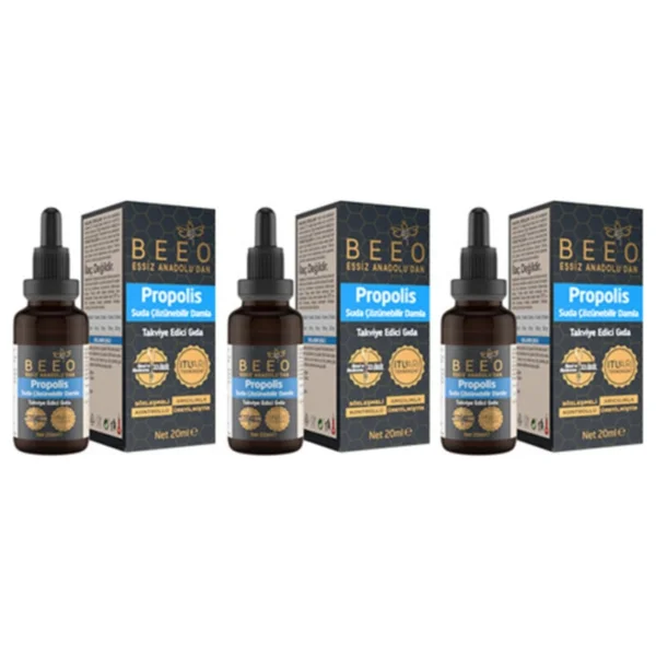 Bee'o Suda Çözünür Propolis Damla 20 Ml 3'lü - Görsel 6