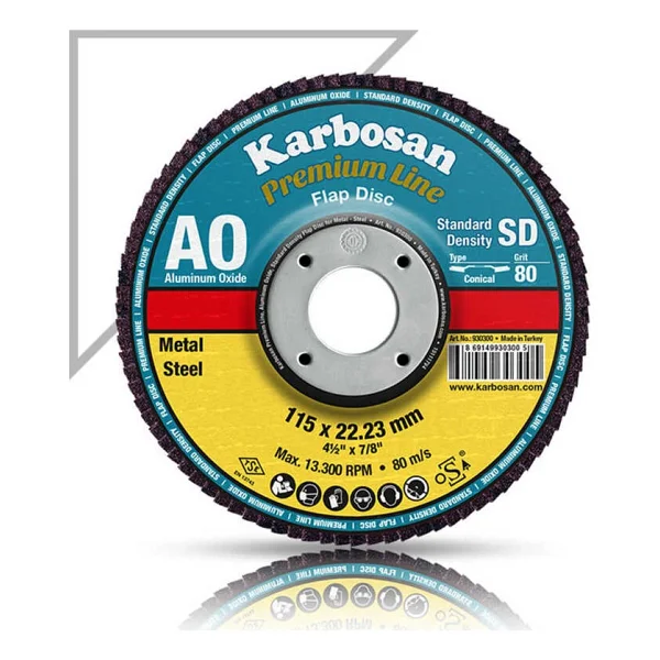Karbosan 983225 Premium Line Ao Sd Flap 80 Kum Disk Zımpara - Görsel 2
