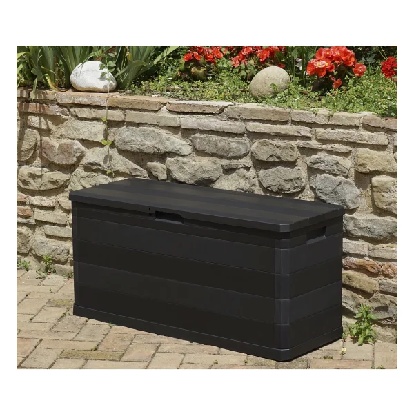 Toomax Multibox Elegance 280l Bahçe Depolama Sandığı, Plastik Sandık Siyah - Görsel 2