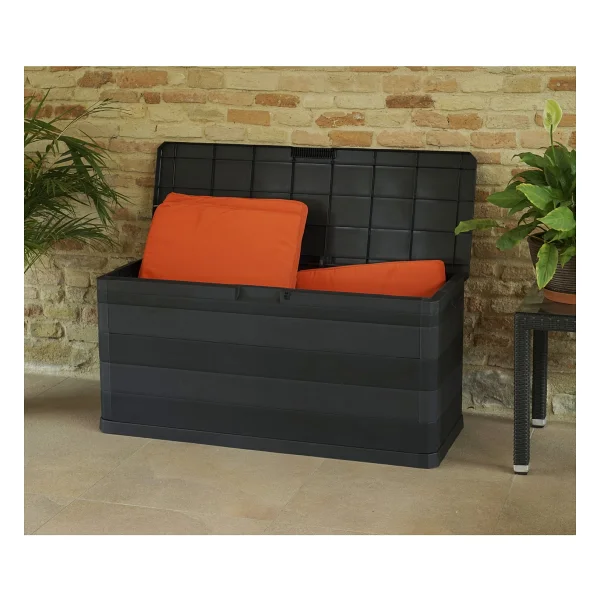 Toomax Multibox Elegance 280l Bahçe Depolama Sandığı, Plastik Sandık Siyah - Görsel 4