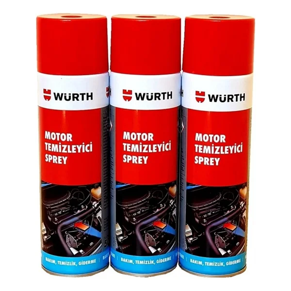 Würth 3'lü Motor Temizleyici Sprey 500 Ml - Görsel 2