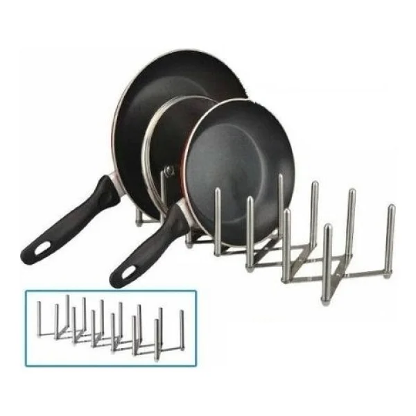 Ikea Variera Paslanmaz Çelik Tabak Ve Tencere Kapağı Düzenleyici 8.5-50 Cm Ebat Aralığı - Görsel 5