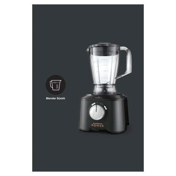 Karaca Mastermaid Power Multifunctional 10in1 Shiny Black 2000 W Gıda Hazırlama Seti - Görsel 3