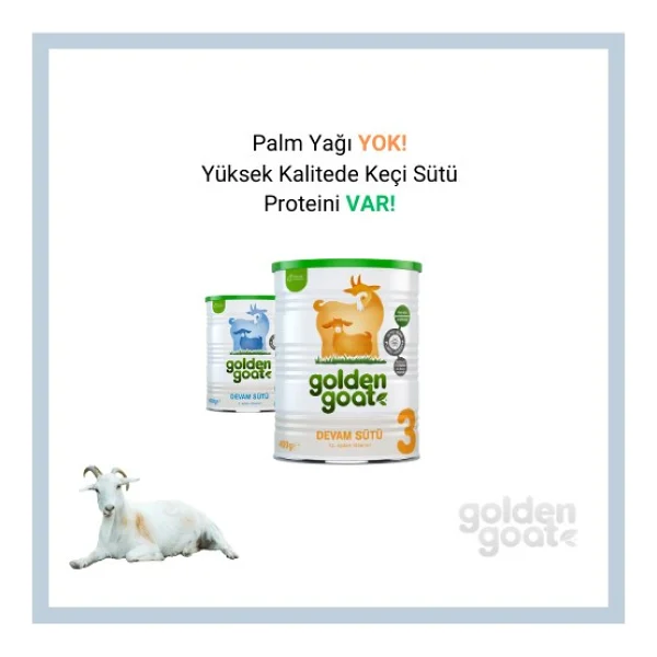 Golden Goat 2 Keçi Sütlü Devam Sütü 400 Gr 12 Adet - Görsel 4