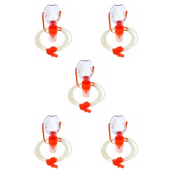Alpha Hazneli Pediatrik (Çocuk ) Oksijen Maskesi Nebulizatör Maske 5li - Görsel 2