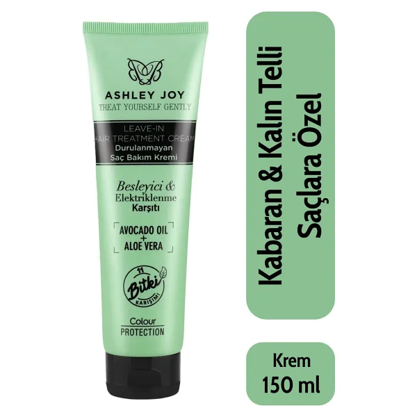 Ashley Joy Elektriklenme Karşıtı Durulanmayan Saç Bakım Kremi 150 Ml - Görsel 7