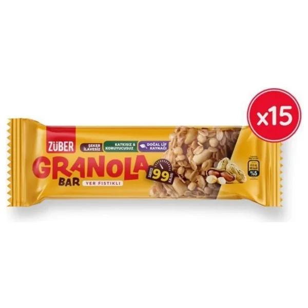 Züber Granola Bar 15x25 Gr - Görsel 3