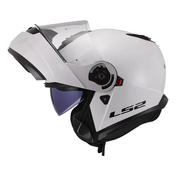 Ls2 Strobe 2 Beyaz Çene Açılır Motor Kaskı - Görsel 6