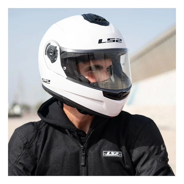 Ls2 Strobe 2 Beyaz Çene Açılır Motor Kaskı - Görsel 5