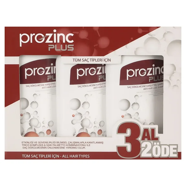 Prozinc Plus 3x300 Ml Saç Dökülmesine Karşı Şampuan - Görsel 8