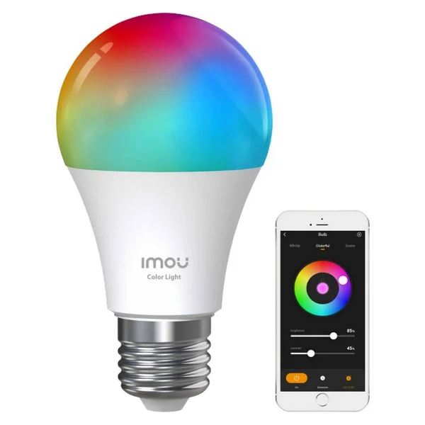 Imou Akıllı LED Wi-Fi Ampul / Çok Renkli - Ayarlanabilir Işık Şiddeti - Programlama Ve Zamanlama - Uygulama Üzerinden Kontrol - E27 Duy (Cl1b-5-E27) - Görsel 8
