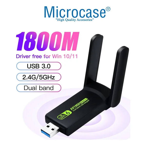 Microcase Al4124 1800 Mbps Kablosuz Ağ Adaptörü - Görsel 2