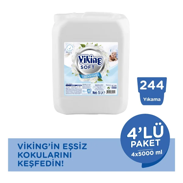 Viking Soft Sensitive Yumuşatıcı 5 Lt 4'lü - Görsel 2