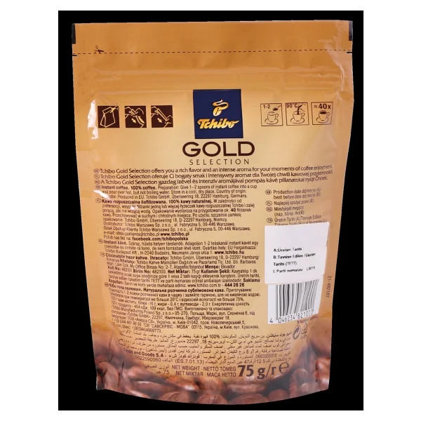 Tchibo Gold Selection Granül Kahve 75 Gr 8'li - Görsel 3