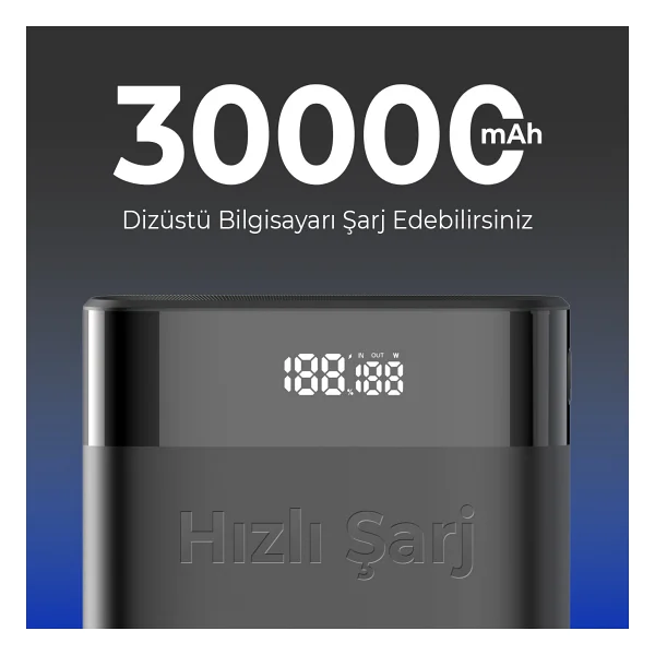Bix Pb140w 30000 mAh Hızlı Şarj Powerbank - Görsel 6