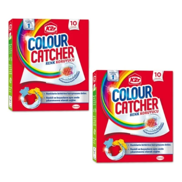 K2r Colour Catcher Renk Koruyucu Mendil 10'lu 2 Paket - 20 Yıkama - Görsel 2