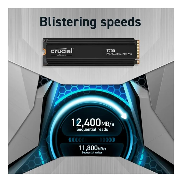 Crucial T700 Ct1000t700ssd3 Pcı-Express 5.0 1 TB M.2 SSD - Görsel 2