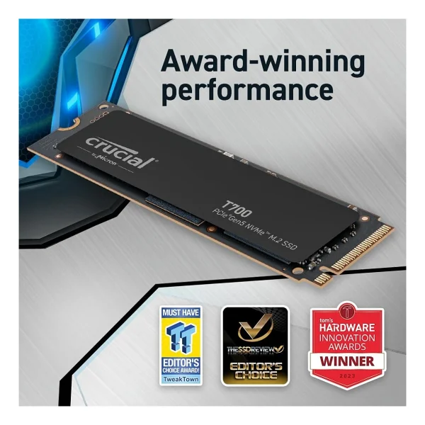Crucial T700 Ct1000t700ssd3 Pcı-Express 5.0 1 TB M.2 SSD - Görsel 3