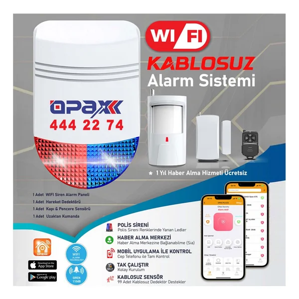 Opax Bgr-12 Wi-Fi Alarm Sistemi - Görsel 2